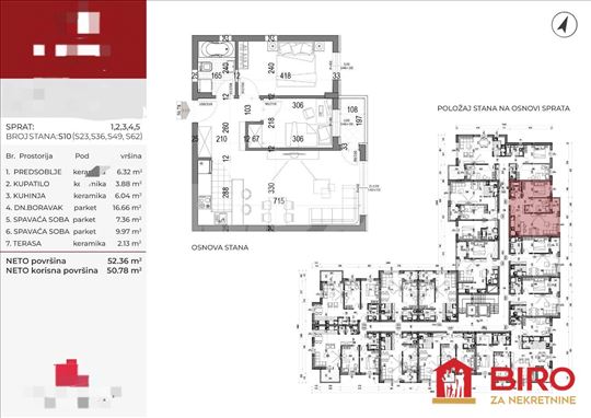 Novi Sad, Somborski Bulevar, Stan, 2.5, 51,00m2