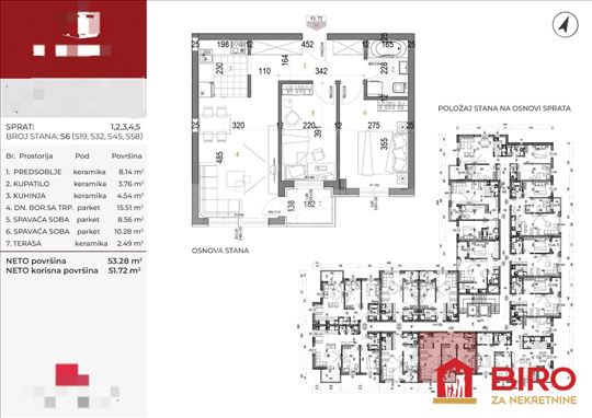 Novi Sad, Somborski Bulevar, Stan, 2.5, 52,00m2