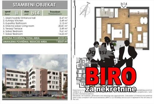 Novi Sad, Somborski Bulevar, Stan, 3, 64,00m2