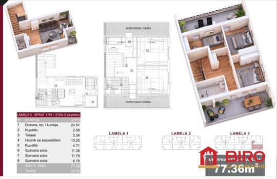 Novi Sad, Veternik, Stan, 4, 102,00m2
