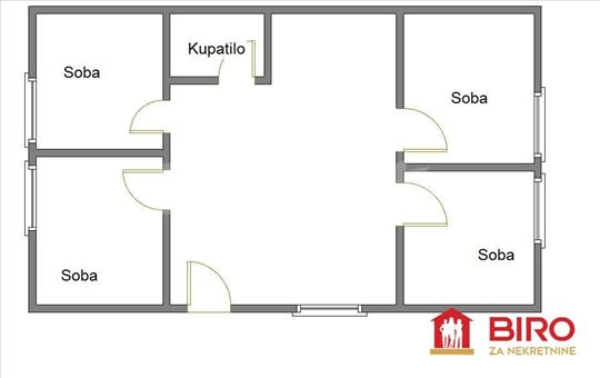 Novi Sad, Veternik, Stan, 4.5, 66,00m2