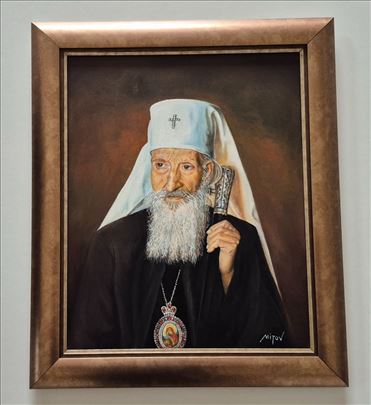 Ulje na platnu - Patrijarh Pavle, prelepa slika!