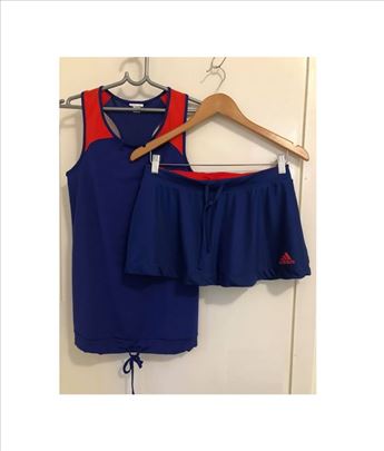Adidas teniska suknjica + majica (komplet), S/M