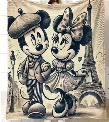 Miki i Mini Maus Paris ćebe, novo