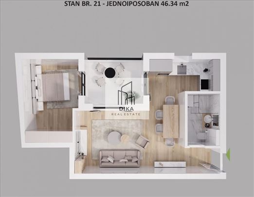 Novogradnja,  Lekino brdo, 1.5