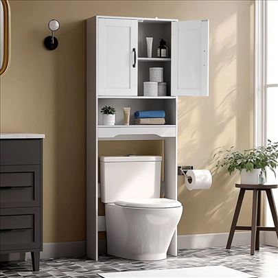 Ormaric organizer za kupatilo iznad WC solje
