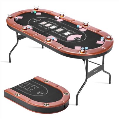 Sklopivi poker sto za 8igrača (183cm)