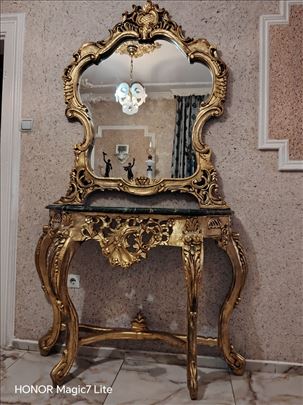 Antik Drvena Velika Rokoko Kinzola