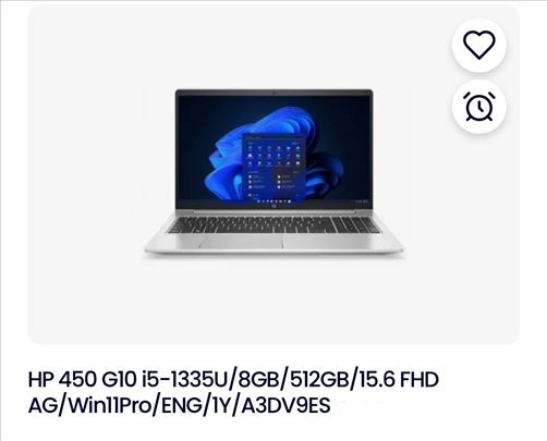 Laptop NOV HP notebook 450 G10
