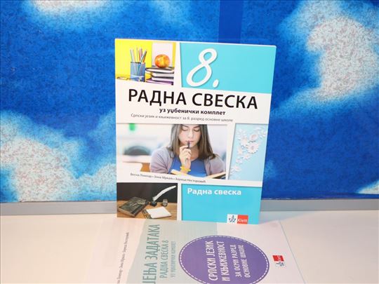Radna sveska 8. za srpski jezik,Klett, 8.razred  