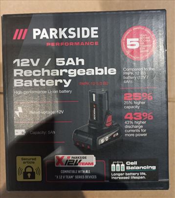 Aku baterija 12V 5Ah Parkside