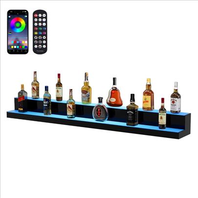 Polica / Displej Sa Led Svetlima Za Piće 150cm