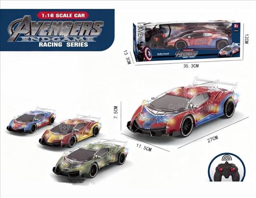 Automobil Avengers na daljinsko upravljanje 1:16