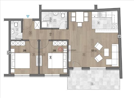 Brzo Useljiva Novogradnja. Jugozapad. Miran kraj