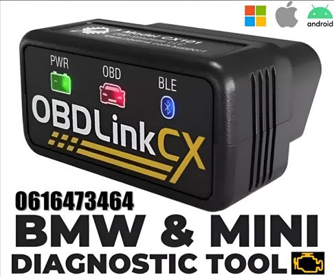 Novo-OBDLink CX Ble Bluetooth OBD2 za Bimmercode i