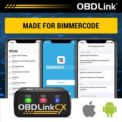 Novo-OBDLink CX Ble Bluetooth OBD2 za Bimmercode i
