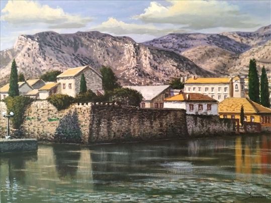 Sainovic Trebinje ulje na platnu umetnicka slika