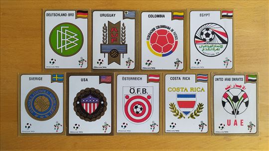 Italia 90 - Euro 92 - Euro 2000 - Panini - slicice