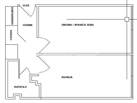 Izdajem  jednosobni stan u Sarajevskoj ulici