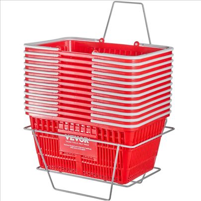 Korpa za kupovinu 12kom crvene 21l