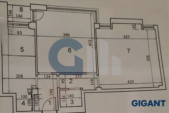 Blok 45, 55m2, I, cg     