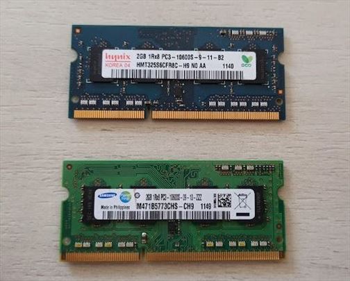 DDR3 RAM memorija 2×2GB – ispravno, 1000 din