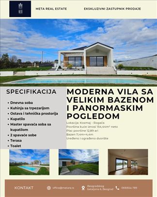 Moderna kuća sa predivnim pogledom