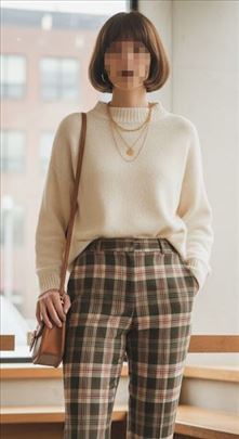 Vintage Tartan Multiblu pantalone vel.M