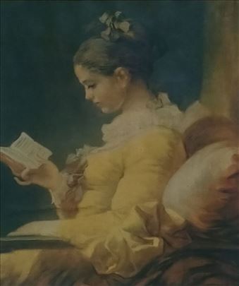 Čitačica na platnu 