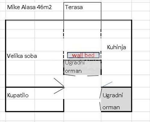 Jednosoban 45m2 na Dorćolu