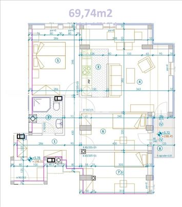 Troiposoban stan u izgradnji na najprestižnijoj lo