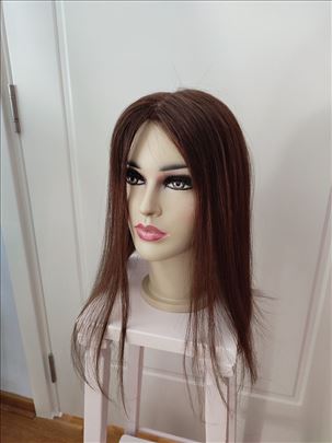 Tupe od prirodne kose smeđ 45cm