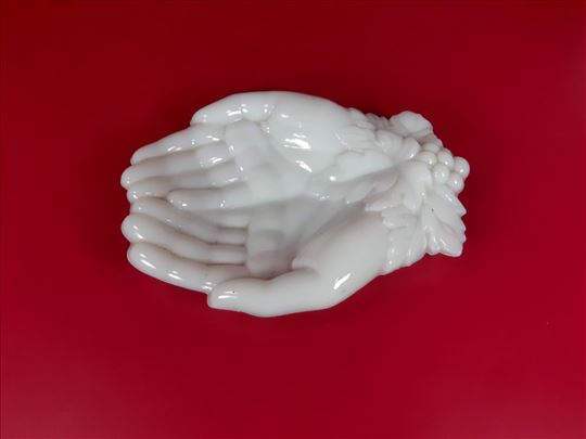 Vintage Westmoreland mlecno staklo posuda za sapun