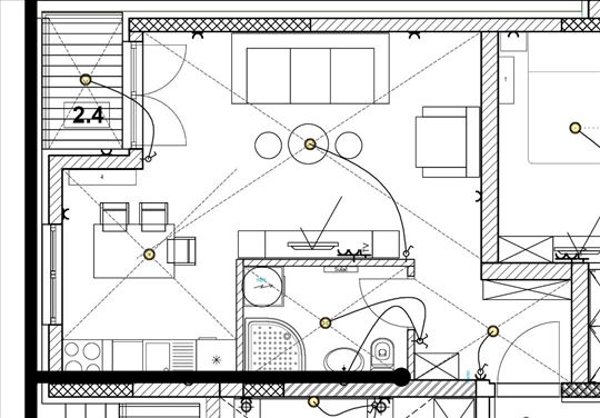 Zemun,1.0 stan,lux novogradnja