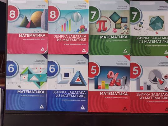 Matematika Gerundijum udžbenik i zbirka 5,6,7 i 8.