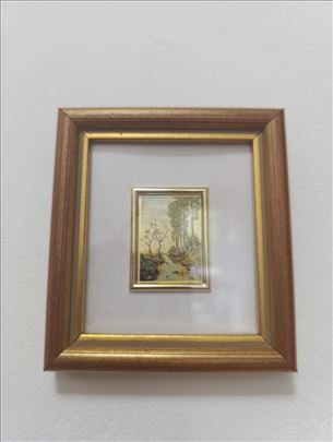 Minijature grafika sa 24 karatnom pozlatom