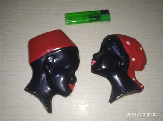 Retro zidni ukrasI iz 60ih-Arap Bacı Çift Dekorati