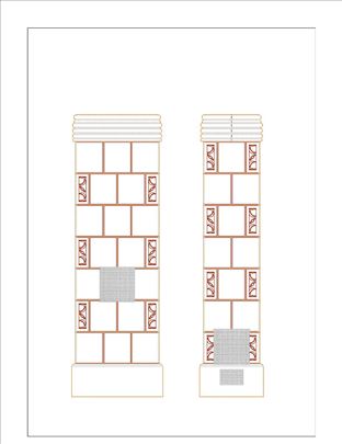 Kaljeva peć 40x60x205 razidana