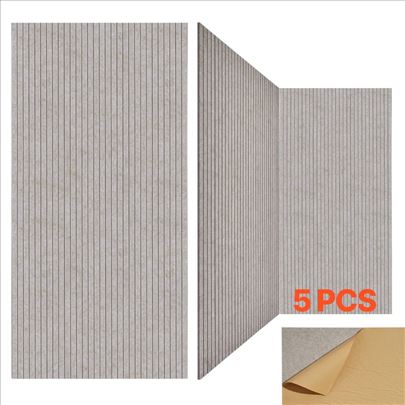 Zvucni Akusticni Samolepljivi Zidni Paneli 5Kom