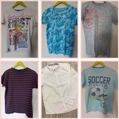 Kosulja i 5 majica za dečaka 13-15g