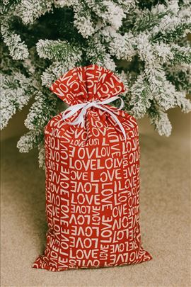 Novogodišnja vreća za poklone Love