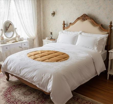 Starinska Jorganska Navlaka sa Belim Vezom 