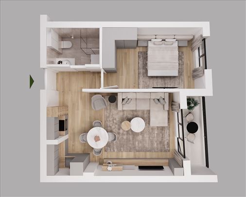 Dvosoban stan - novogradnja - Lekino brdo