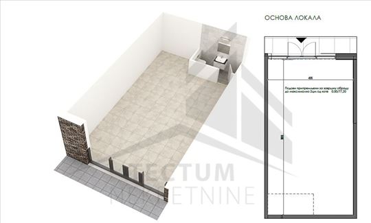 Lokal sa izlogom i garaža u zgradi