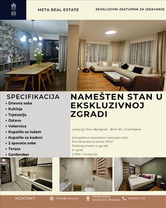 Namešten stan u ekskluzivnoj zgradi