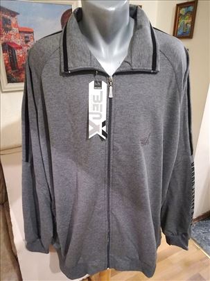 Novi muski duks sa kragnom Benx Veliki 5XL Sivi