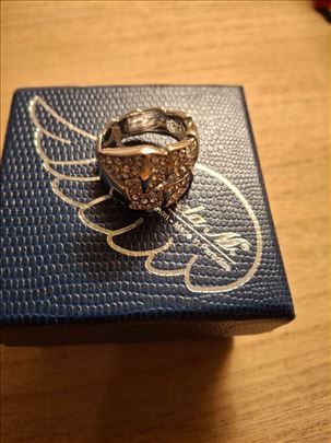 Prsten Queen Snake 18 x Rhodiniert, novo