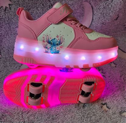 Stič patike roleri 2u1, punjive, mogu i bez točkić