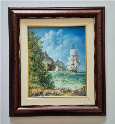 Ulje na platnu - Brod, prelepa slika!
