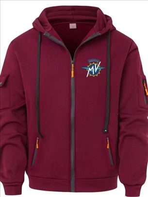 Dukserica sa kapuljačom,bordo, vel. 3XL, novo